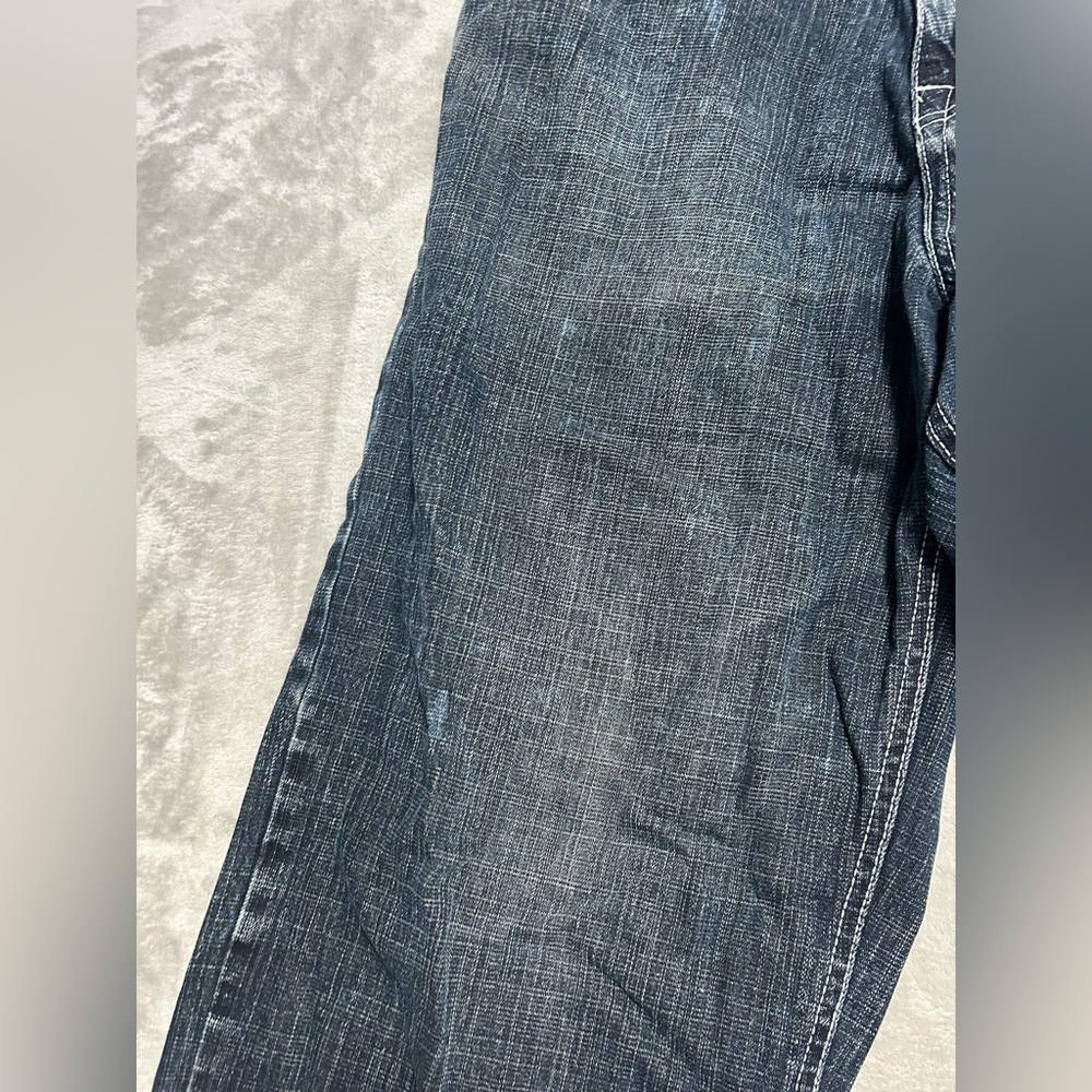 Southpole Vintage Y2K Baggy Jeans Denim Mens 34 Dark Wash - Picture 9 of 14